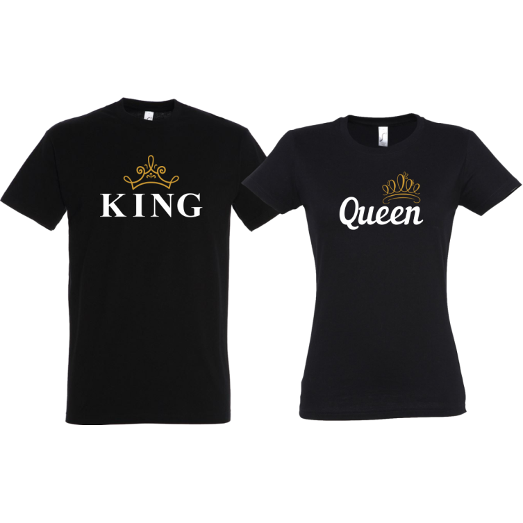 King / Queen - női + férfi póló Pólók, AKCIÓ, Vicces pólók, Csapatpólók image