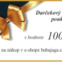 Ajándékutalvány 100 € + ingyenes szállítás