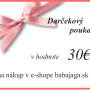 Ajándékutalvány 30 €