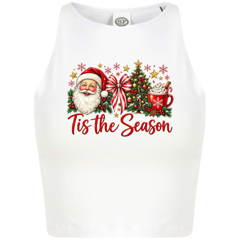 Női karácsonyi crop top