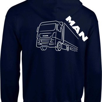 Pulóver Man motívummal