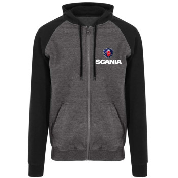 Pulóver Scania motívummal kéttónusú
