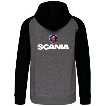 Pulóver Scania motívummal kéttónusú