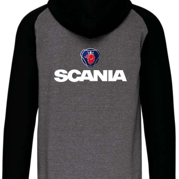 Pulóver Scania motívummal kéttónusú