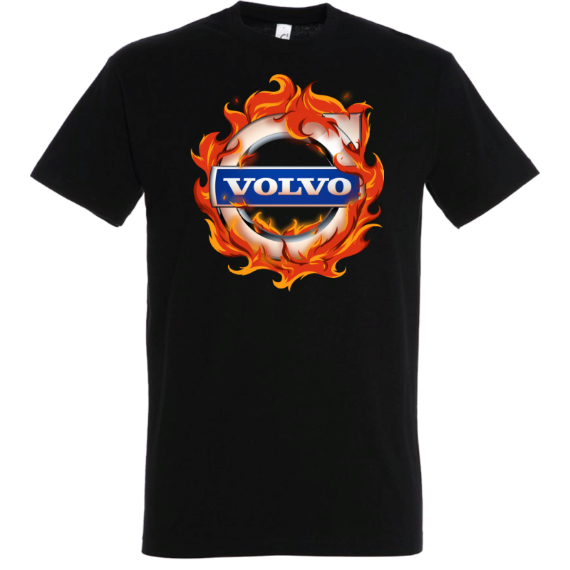 Póló Volvo fire motívummal Pólók, Pólók autós motívummal image