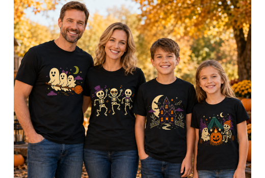 Halloween jelmez nélkül: pólók és pulóverek az ünnepi hangulathoz