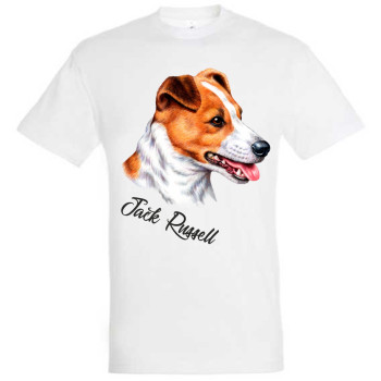 Jack Russell terrier póló egyedi névvel