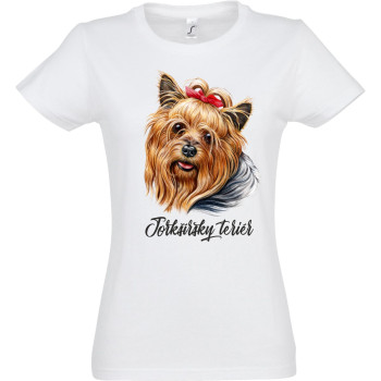 Yorkshire terrier póló egyedi névvel