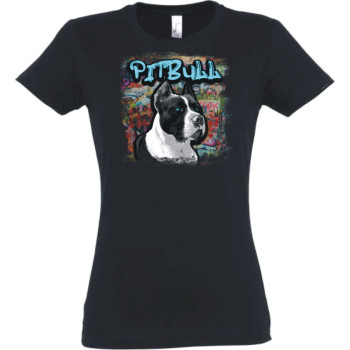 Póló Pitbull motívummal