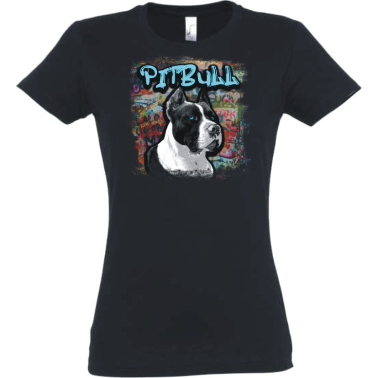 Póló Pitbull motívummal Pólók, Pólók kutyatulajdonosoknak image