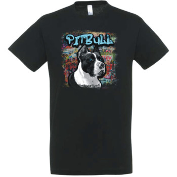 Póló Pitbull motívummal