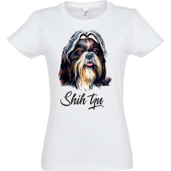 Shih Tzu póló egyedi névvel