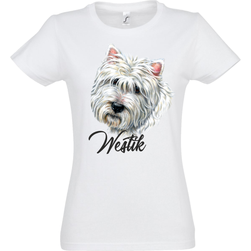 Westie egyedi névvel Pólók, Pólók kutyatulajdonosoknak image