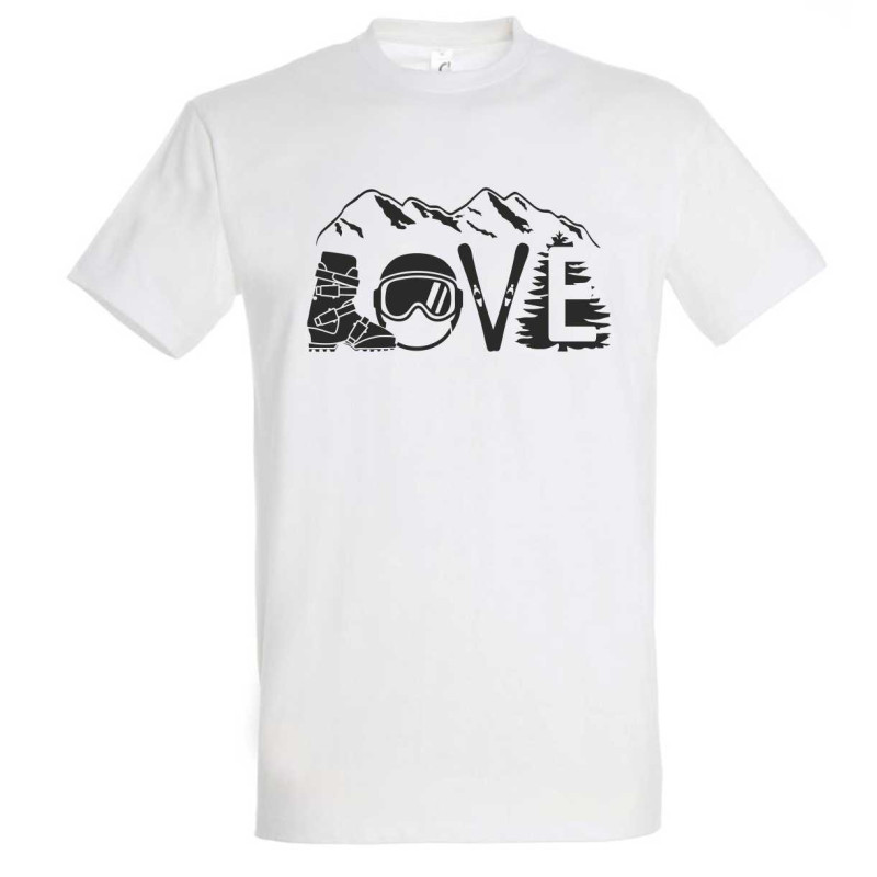 Love skiing póló image
