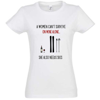 A  woman cannot survive on wine alone